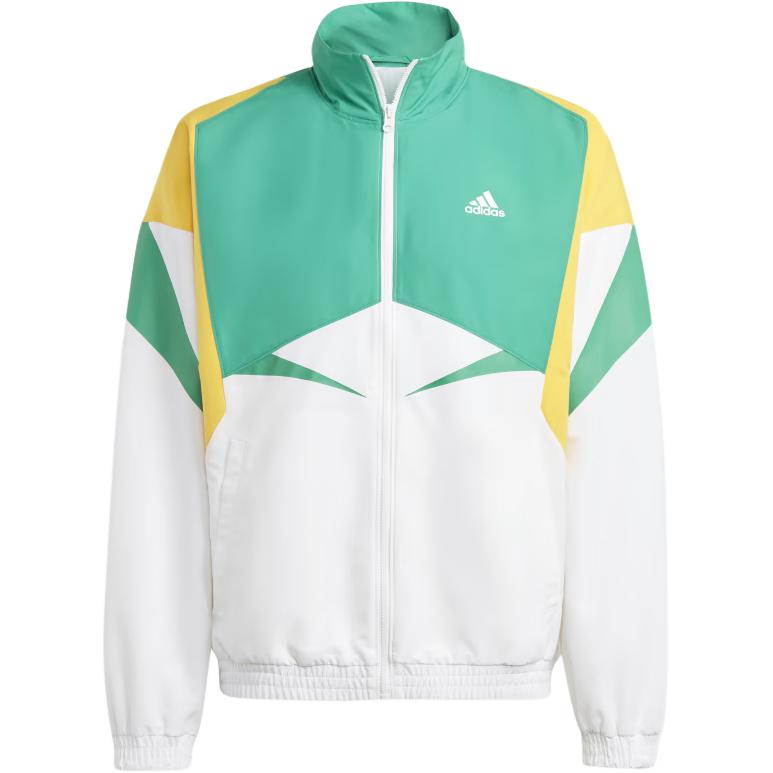 adidas Colorblock Full-Zip Breathable Jacket - White IC3697