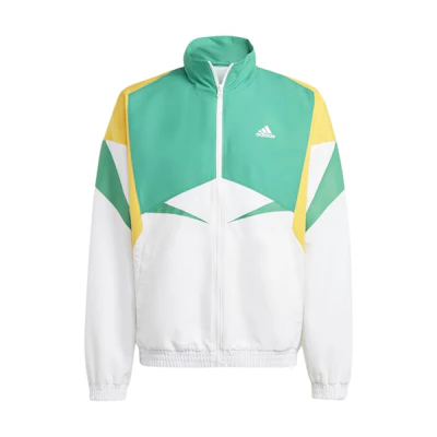 adidas Colorblock Full-Zip Breathable Jacket - White IC3697