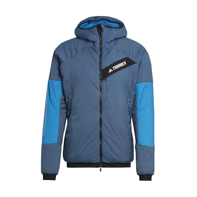 adidas Colorblock Full-Zip Hooded Jacket - Blue HE2290