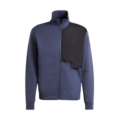adidas Colorblock Half-Zip Rugby Jacket Navy Blue HS5817