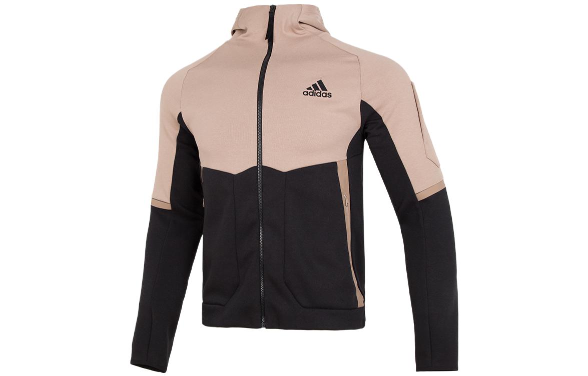 adidas Colorblock Hooded Jacket Casual Sportswear HE5033