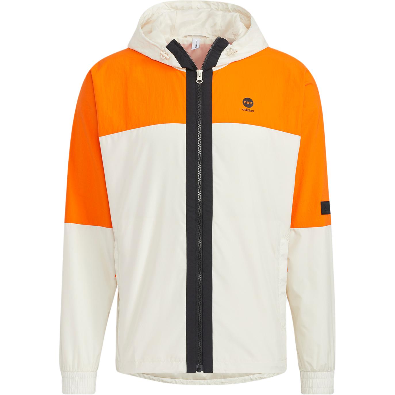 adidas Colorblock Hooded Track Jacket Orange HM7424