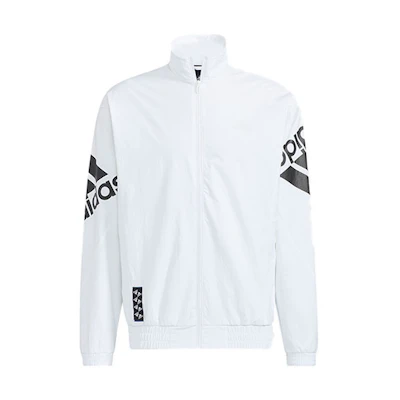 adidas Colorblock Logo Full-Zip Jacket White Unisex HE7458
