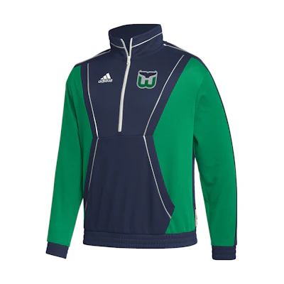 adidas Colorblock Logo Half-Zip Track Jacket Navy Unisex HY3091