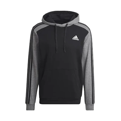 adidas Colorblock Logo Hoodie Black/Grey HL1976