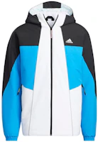 adidas Colorblock Logo Print Hoodie Jacket Multicolor Design HC0285 adidas Colorblock Logo Print Hoodie Jacket Multicolor Design HC0285