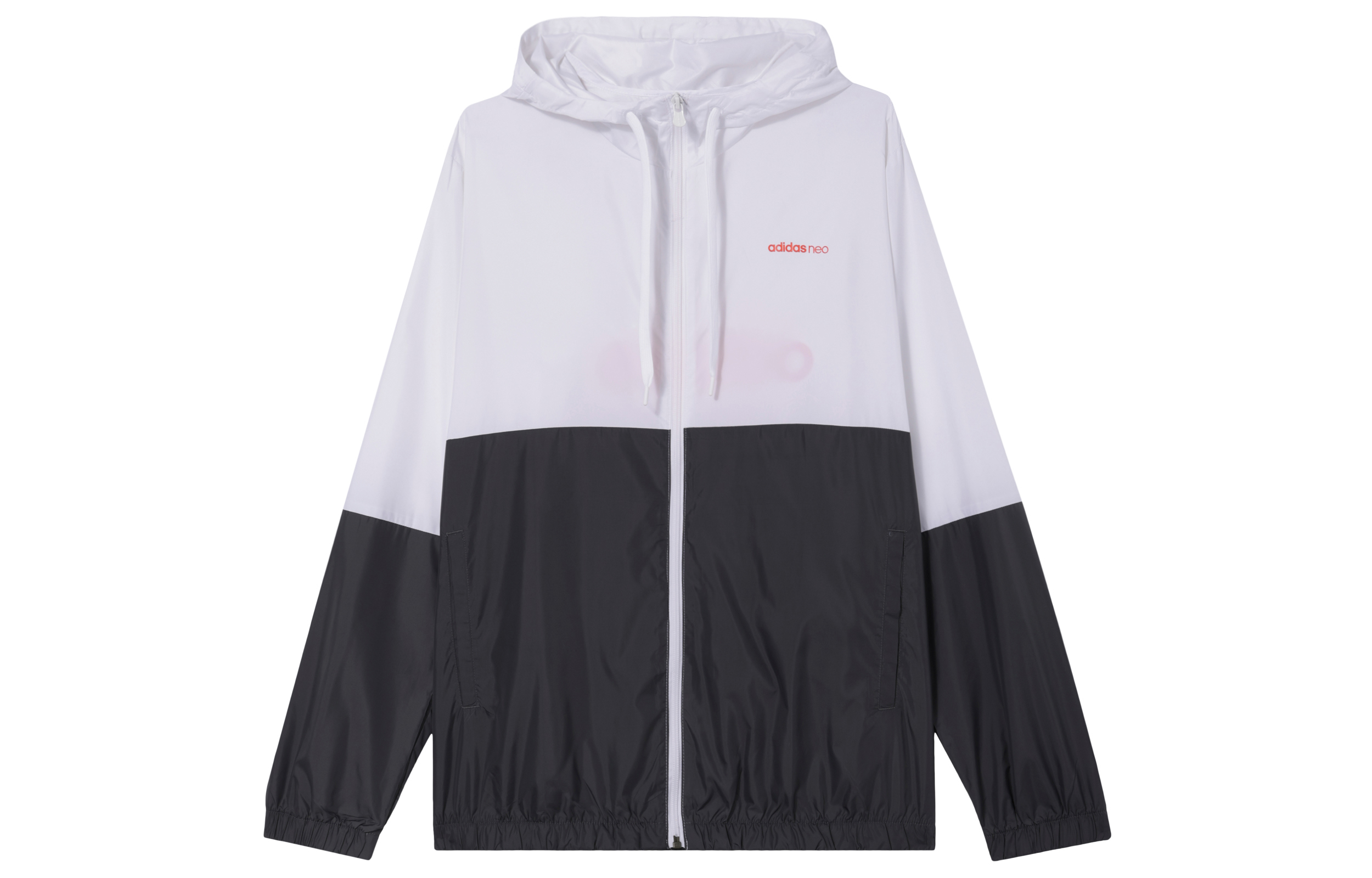 adidas Colorblock Logo Print Jacket White/Grey GP5650