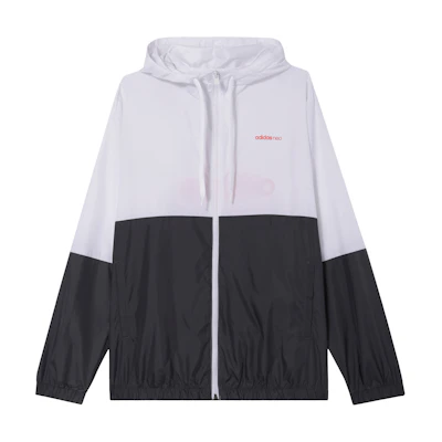 adidas Colorblock Logo Print Jacket White/Grey GP5650