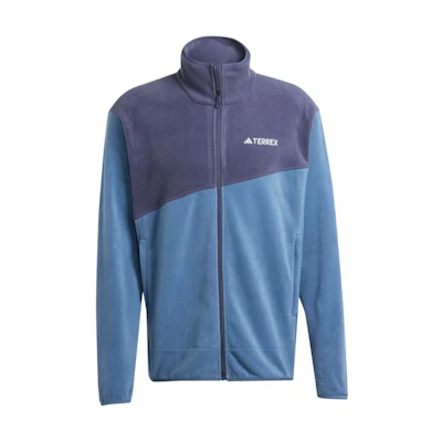 adidas Colorblock Logo Print Retro Track Jacket - Blue IZ3292