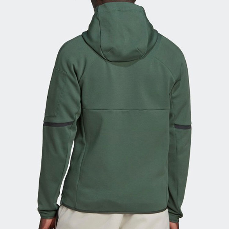 adidas Colorblock Logo Print Zip Hoodie Jacket Green - Asia Version HL3865-ASIAN 圖 4