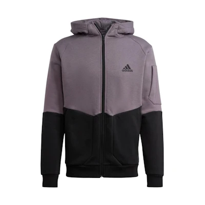 adidas Colorblock Logo Print Zip Hoodie Jacket Multicolor HL6910