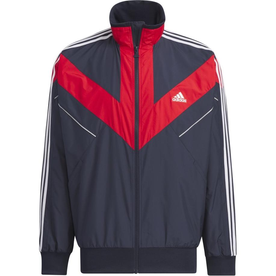 adidas Colorblock Logo Print Zip Jacket Gender-Neutral Multicolor IX2727