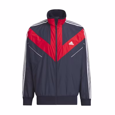 adidas Colorblock Logo Print Zip Jacket Gender-Neutral Multicolor IX2727