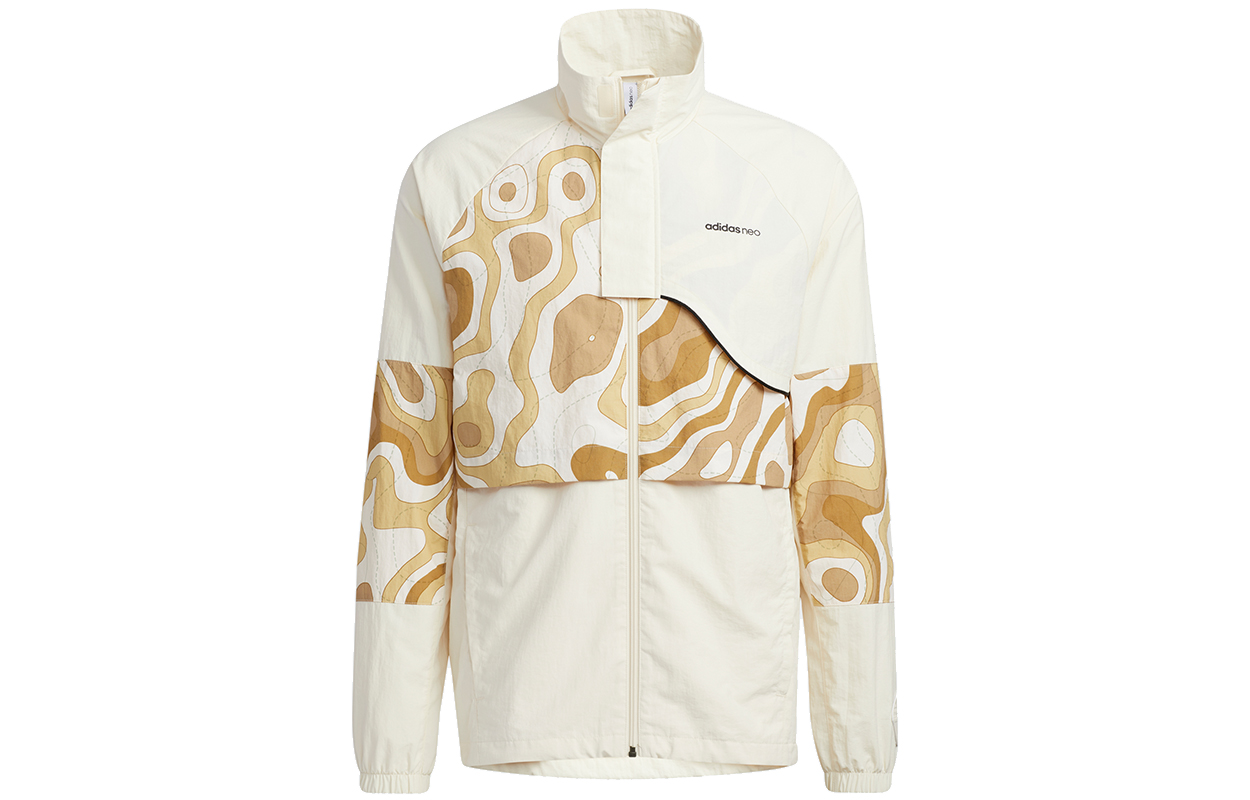 adidas Colorblock Logo Retro Track Jacket - Off-White HE7945