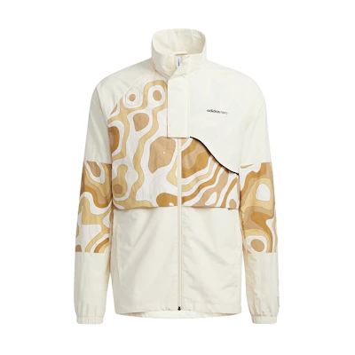 adidas Colorblock Logo Retro Track Jacket - Off-White HE7945