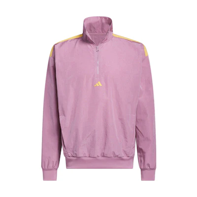 adidas Colorblock Logo Stand Collar Jacket Purple Red IM4225
