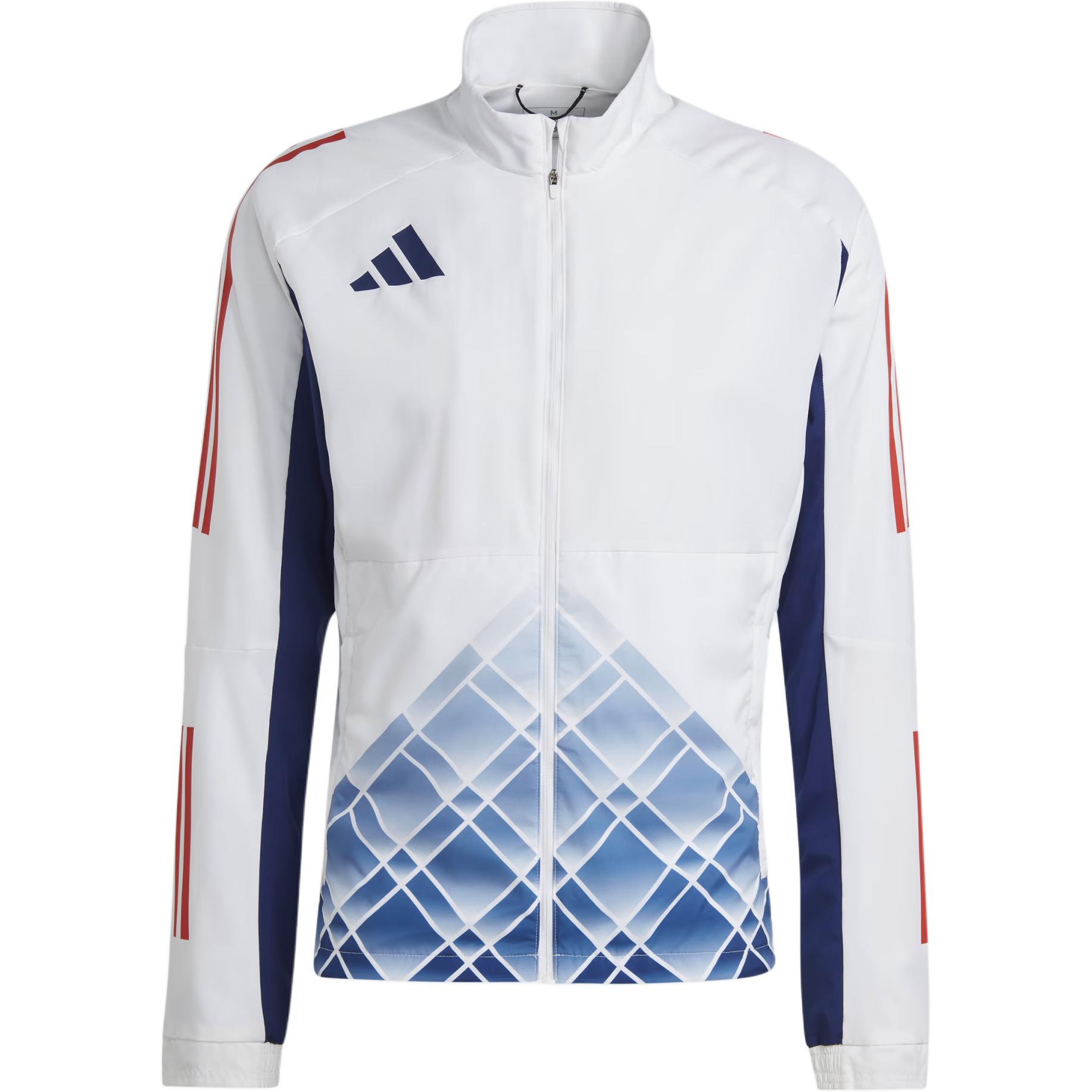 adidas Colorblock Logo Track Jacket - White HY2939