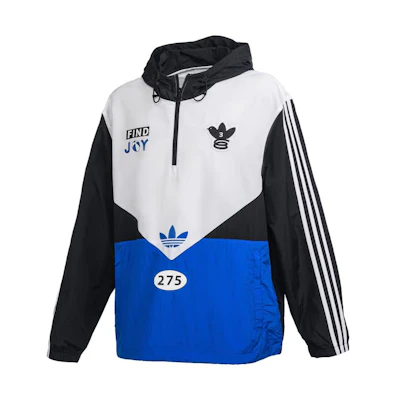 adidas Colorblock Long-Sleeve Hooded Jacket - White IK9167