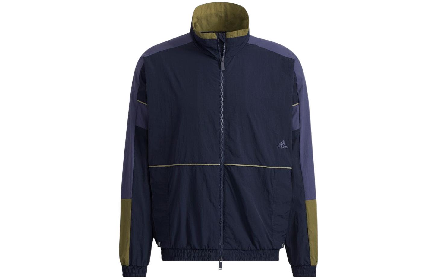 adidas Colorblock Long-Sleeve Track Jacket "Legend Ink" HD0071