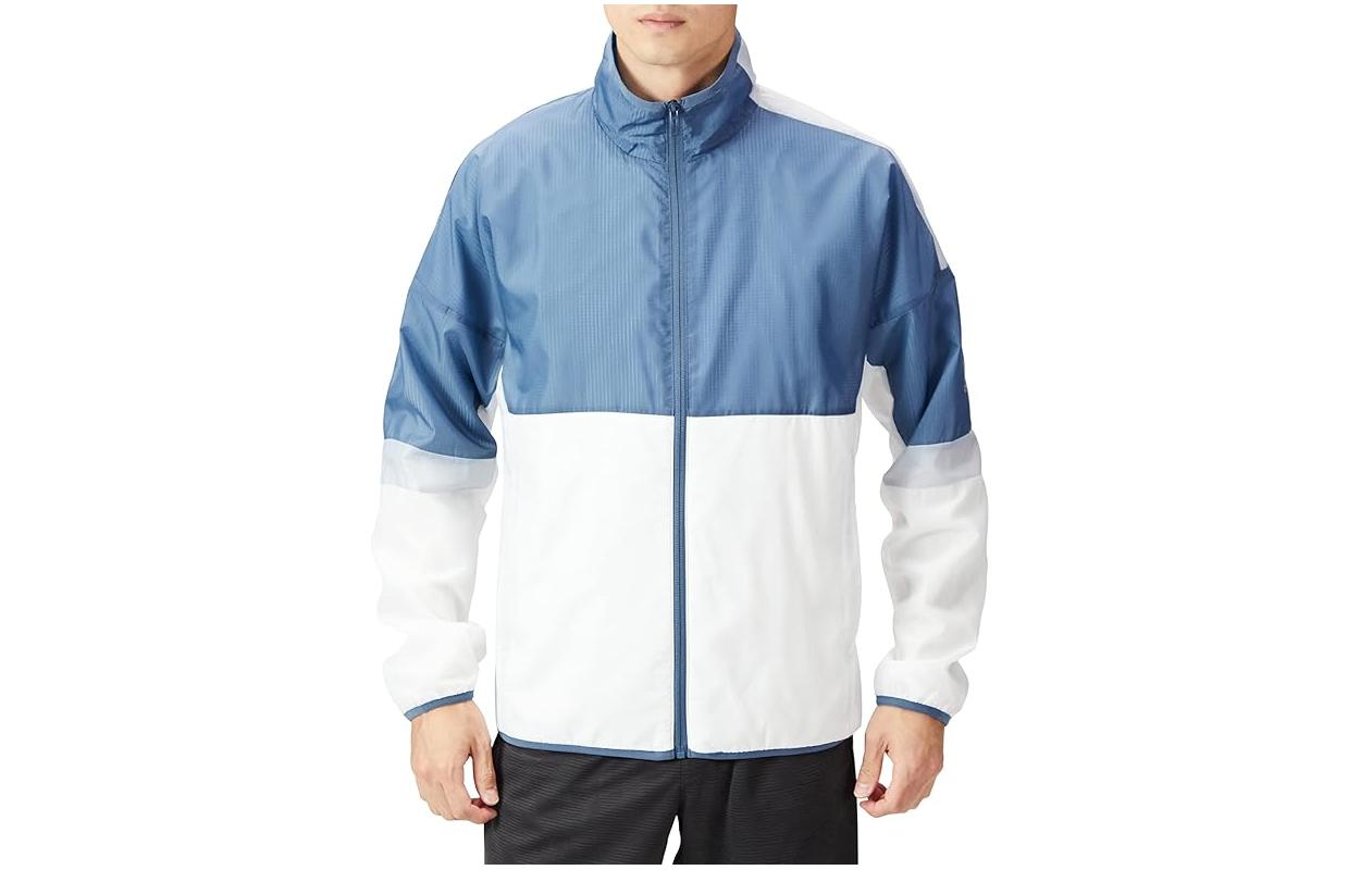 adidas Colorblock Loose Fit Track Jacket Light Blue IK6093