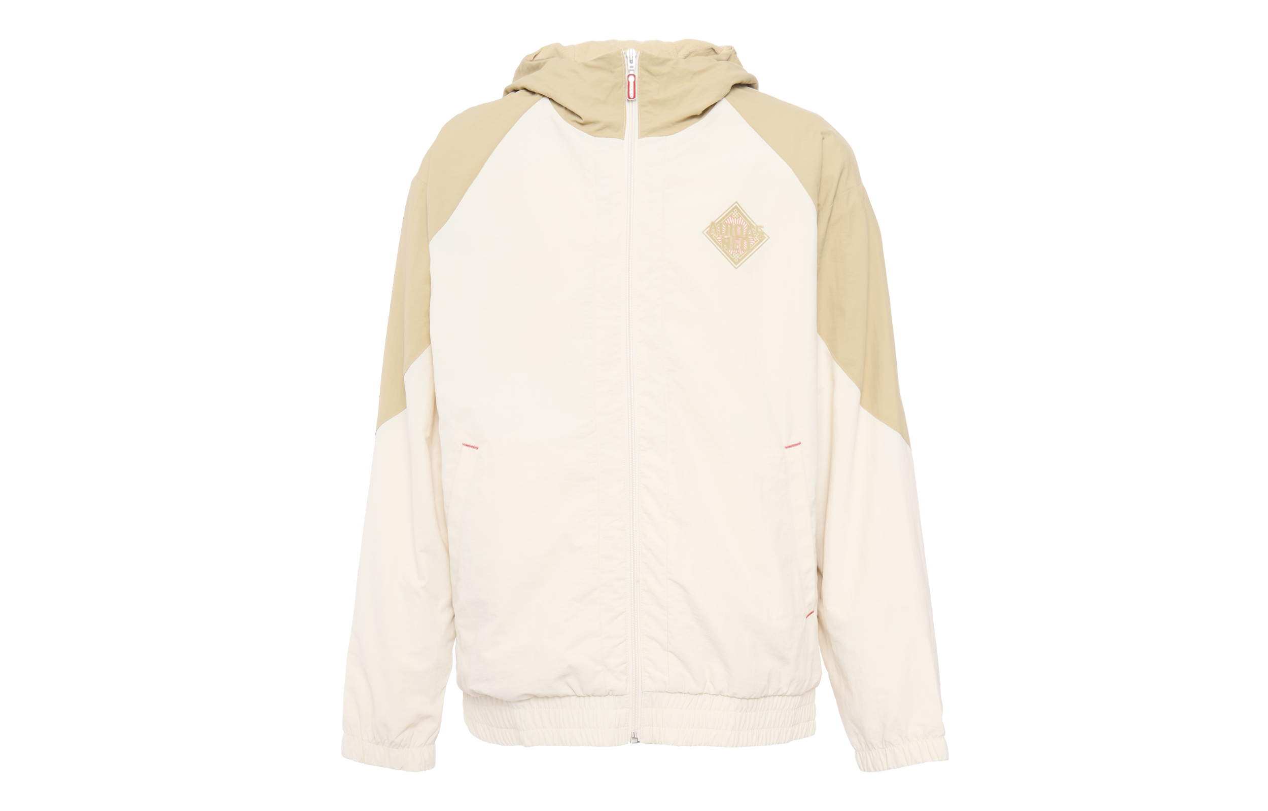 adidas Colorblock Loose Fit Woven Jacket Unisex Wonder White IQ1577