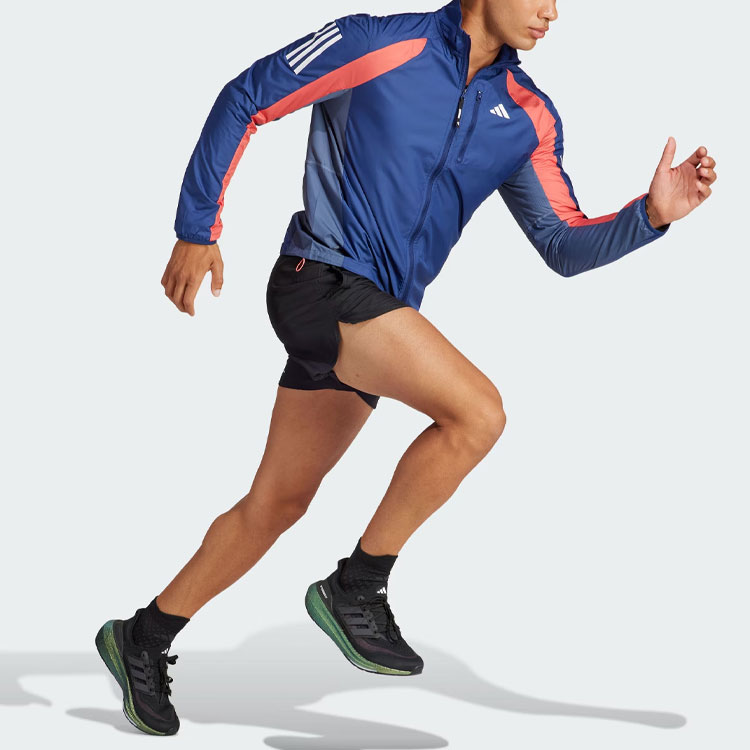adidas COLORBLOCK Own The Run Retro Running Jacket - Navy Multicolor IK4992 圖 5
