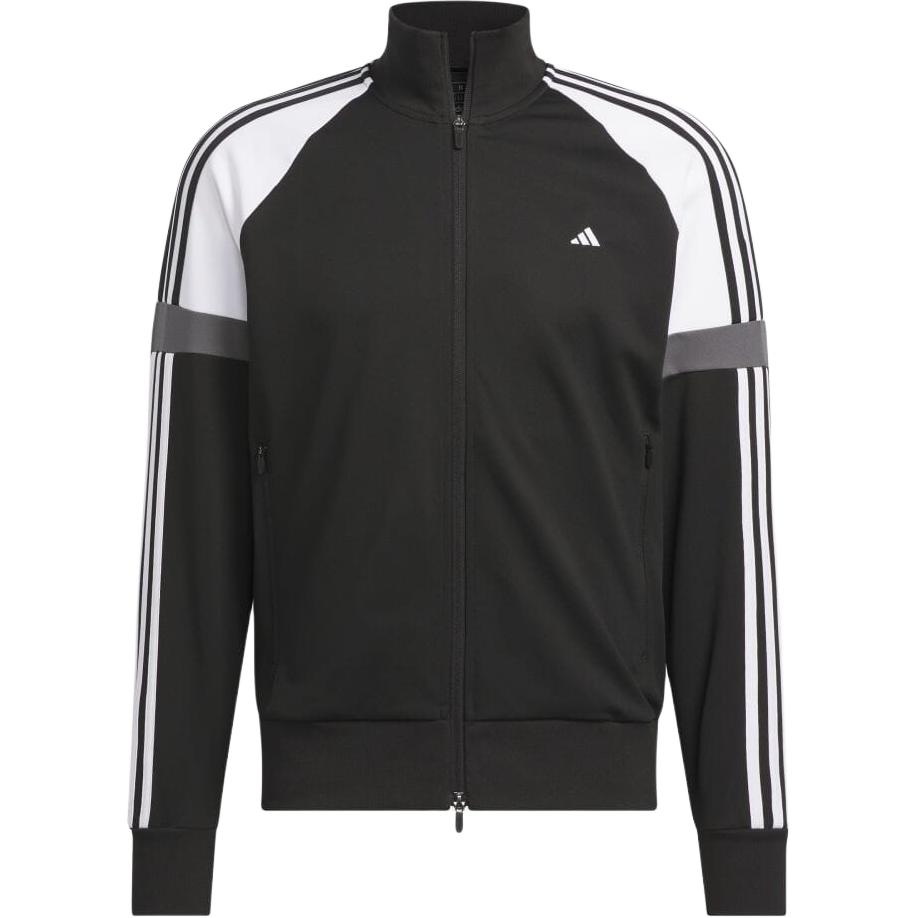 adidas Colorblock Retro Track Jacket Black Casual Full-Zip Jacket IW1423