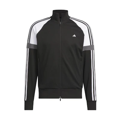 adidas Colorblock Retro Track Jacket Black Casual Full-Zip Jacket IW1423