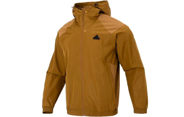 adidas Colorblock Running Windbreaker Jacket - Khaki IP4921