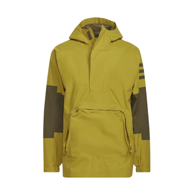 adidas Colorblock Striped Hooded Jacket Yellow HD8913