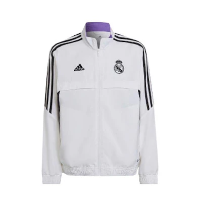 adidas Colorblock Striped Long-Sleeve Training Jacket - White HA2595