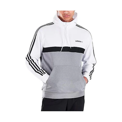 adidas Colorblock Striped Pullover Hoodie HF2066