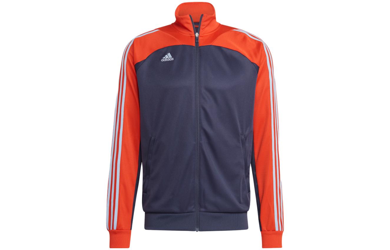 adidas Colorblock Track Jacket with Side Stripes and Zip-Up Retro Design HS1038