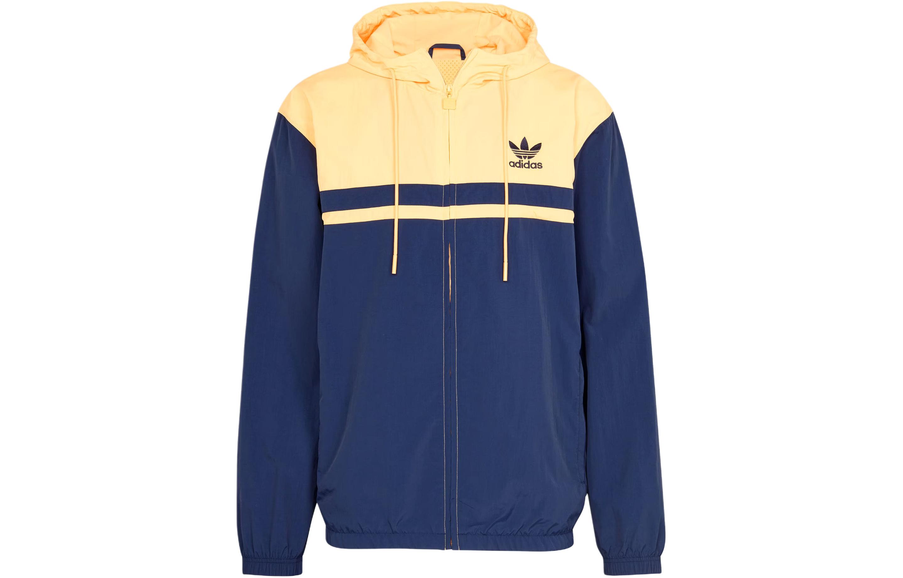 adidas Colorblock Windbreaker Jacket - Navy Blue IU0202