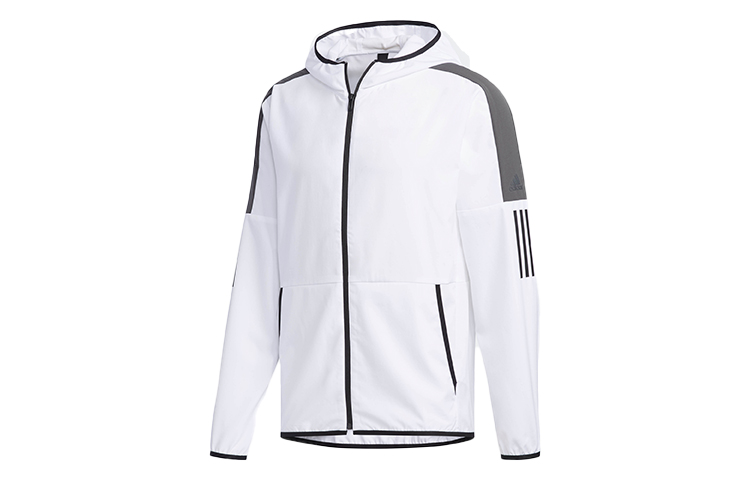adidas Colorblock Woven Jacket Hoodie Casual White DV0941