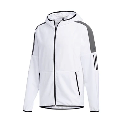 adidas Colorblock Woven Jacket Hoodie Casual White DV0941