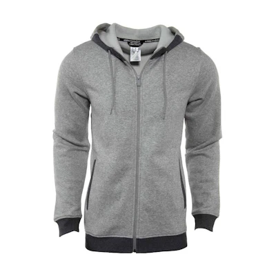 adidas Colorblock Zip-Up Hoodie Jacket - Grey AX7931