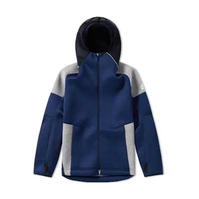 adidas Colorblock Zip Hoodie Jacket Navy Blue BP7295