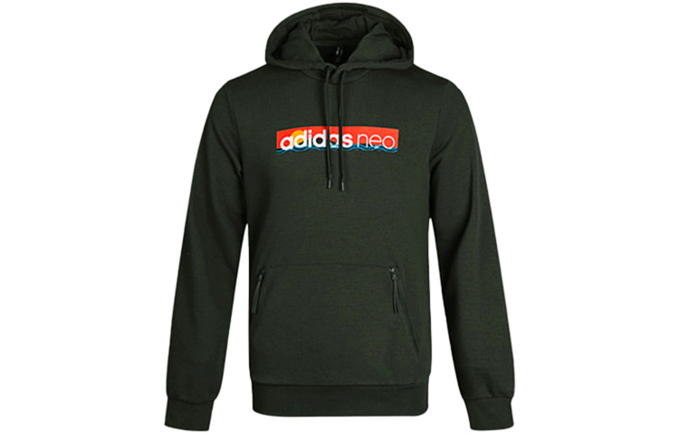 adidas Colorful Logo Hoodie Deep Earth Brown GM2329