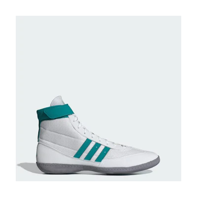 Adidas Combat Speed 4 Wrestling Shoes Cloud White/Pure Teal/Grey Three
