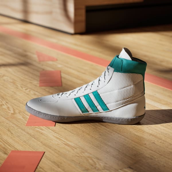 Sizing Adidas Combat Speed 4 Zapatos de Lucha Blanco/Teal Puro/Gris Tres JQ4985