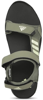 adidas Comfort Adi Sandals 'Black Green' EW2301 Lookbook adidas Comfort Adi Sandals 'Black Green' EW2301