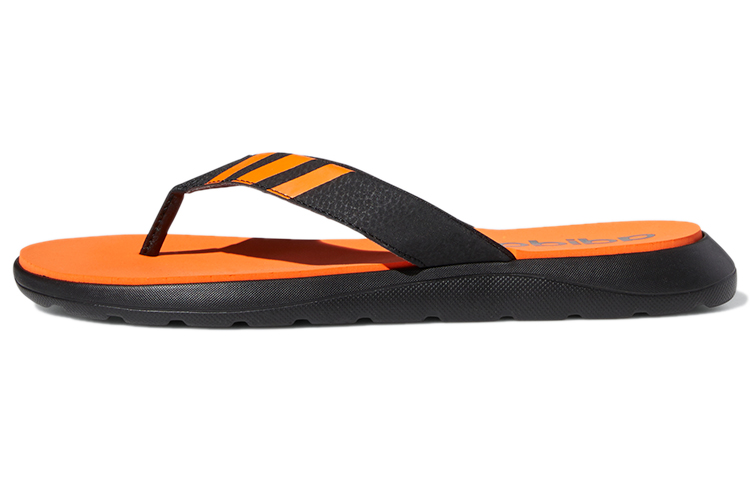 adidas CMFT Flip Flop Soft Sole Cozy Flat Heel Flip-Flops Black