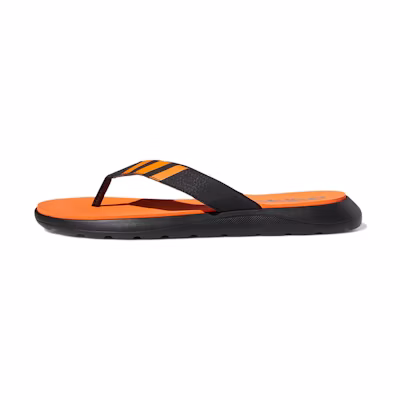 adidas CMFT Flip Flop Soft Sole Cozy Flat Heel Flip-Flops Black