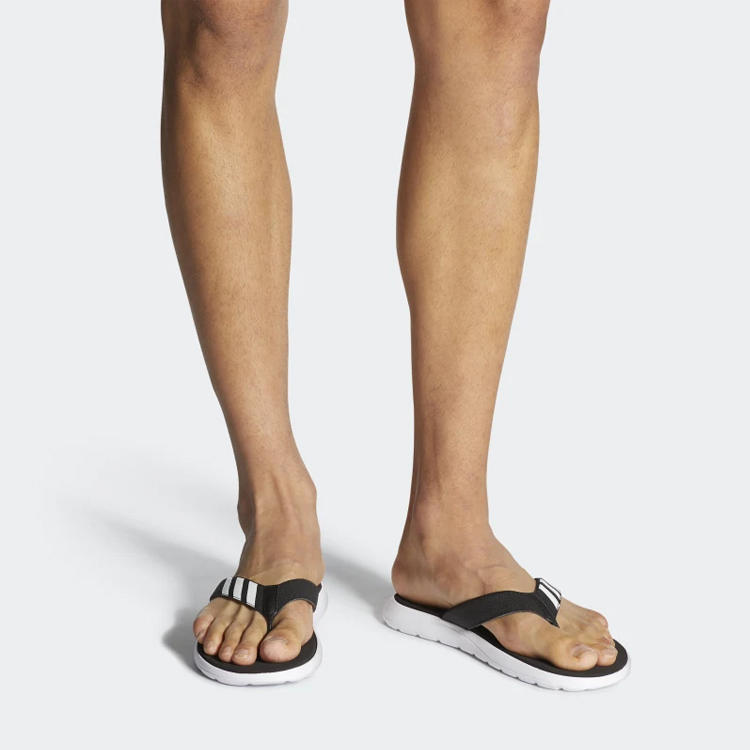 Cheap Adidas 舒適涼鞋「黑白」EG2069