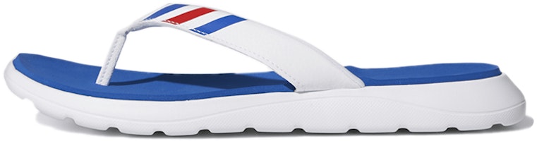 adidas Comfort Slippers White/Blue/Red FY8655 adidas Comfort Slippers White/Blue/Red FY8655