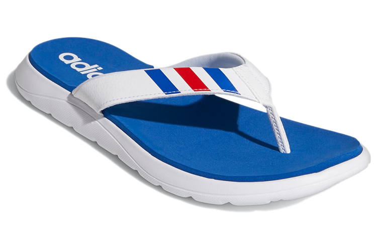 Lookbook adidas Chaussons Confort Blanc/Bleu/Rouge FY8655
