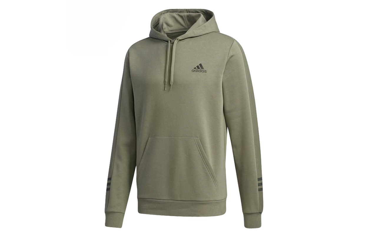 adidas Comfy Hoodie Sweatshirt Olive Green Casual Pullover GD5446