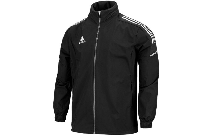 adidas Con21 Packable Hooded Soccer Jacket Men’s Black GE5413