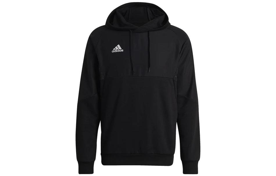 adidas Condivo 22 Black Loose-Fit Hoodie with Embroidered Logo HA6232